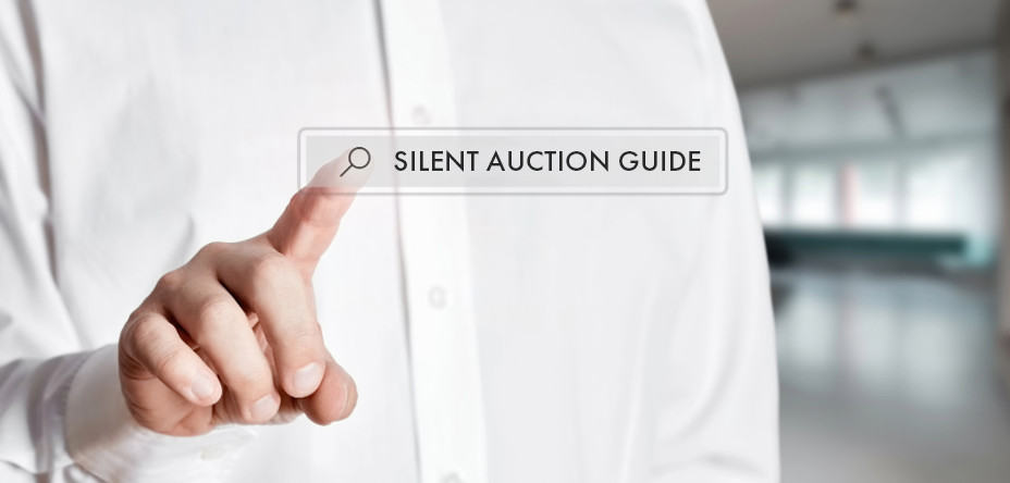 Man Searching for Silent Auction Guide