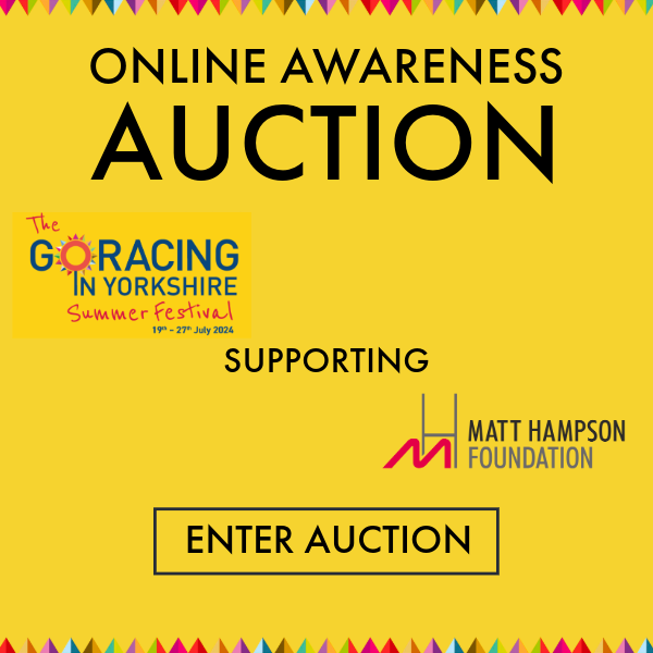 Online auction supporting the Matt Hampson Foundation during the Go Racing in Yorkshire Summer Festival.
